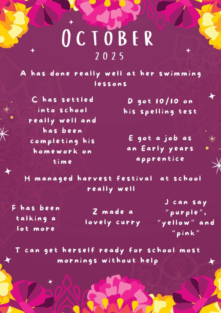 YP Achievements October 2025